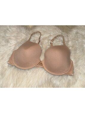 Soma Tell Tale Demi Bra Lined Convertible Underwire Womens 36D Beige